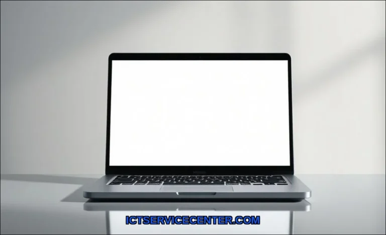 Clean vector illustration of laptop brightness not