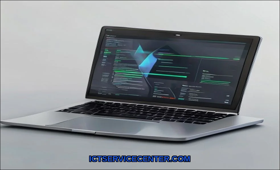 Clean vector illustration of laptop cannot access 