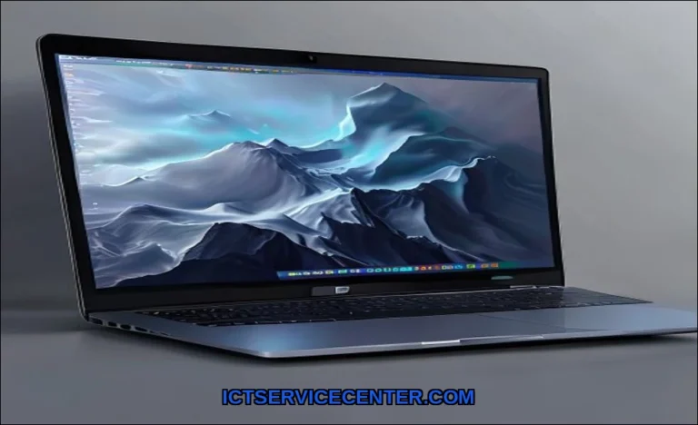 Clean vector illustration of laptop external monit