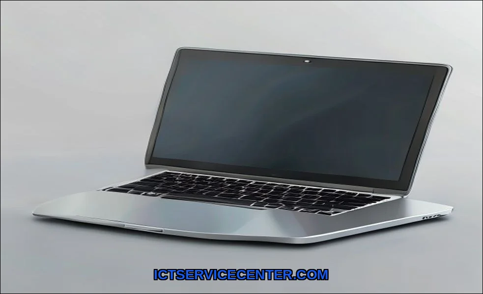 Clean vector illustration of laptop not booting pr