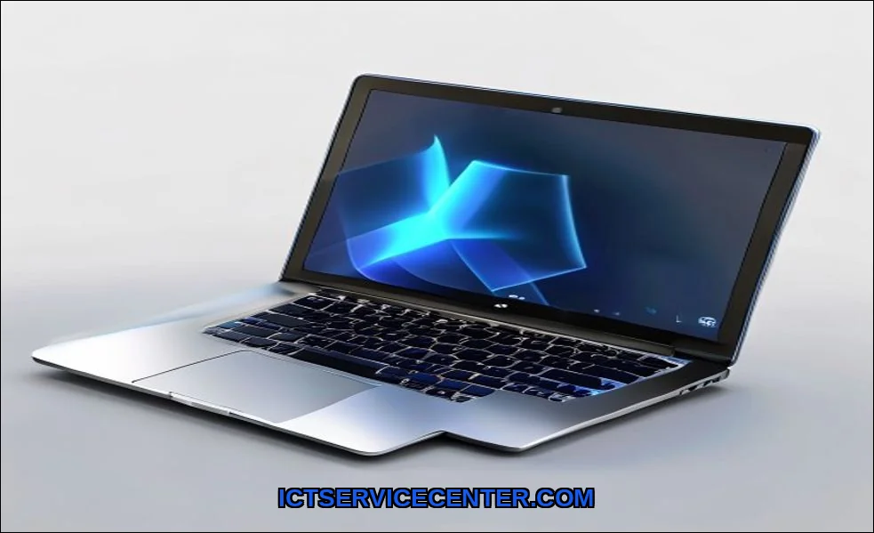 Clean vector illustration of laptop not connecting