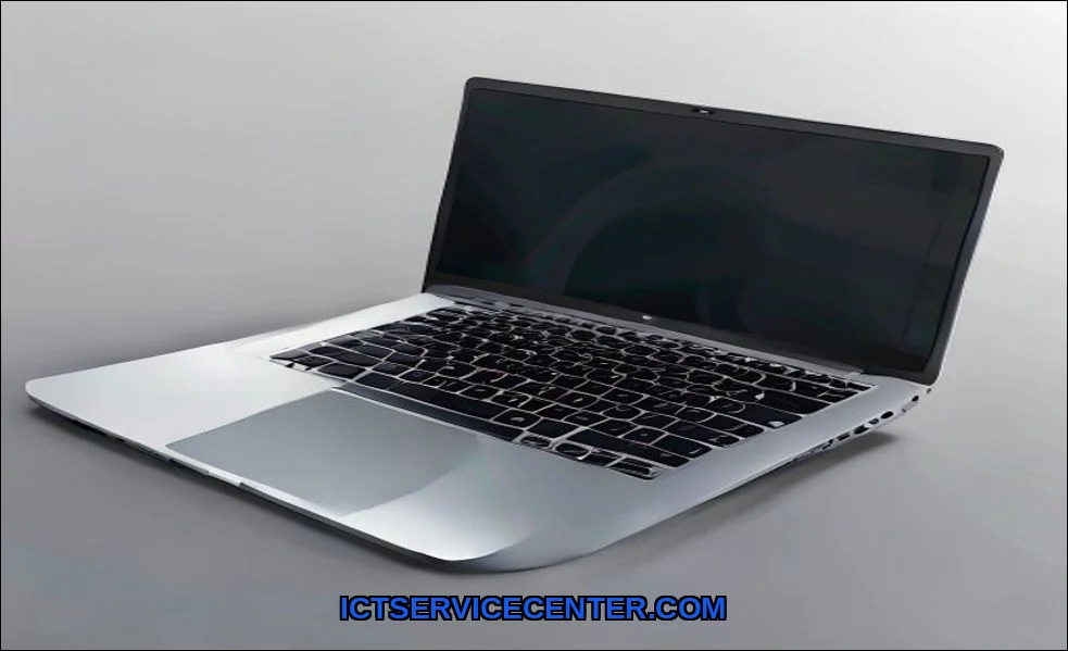 Clean vector illustration of laptop not detecting 