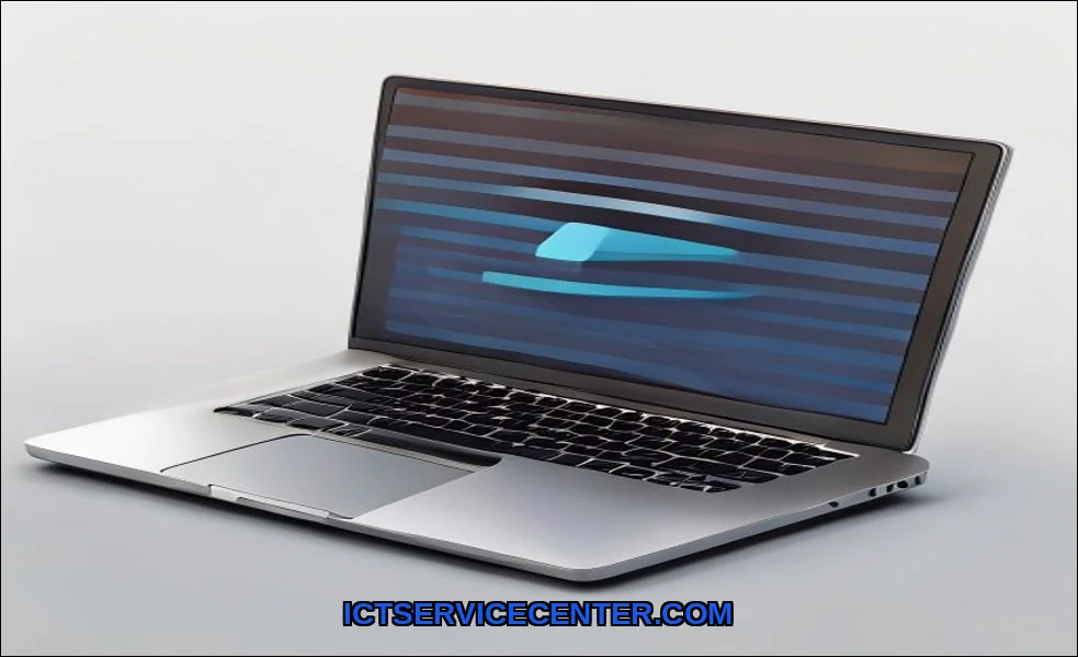 Clean vector illustration of laptop not detecting 