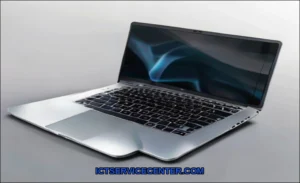 Clean vector illustration of laptop not recognizin