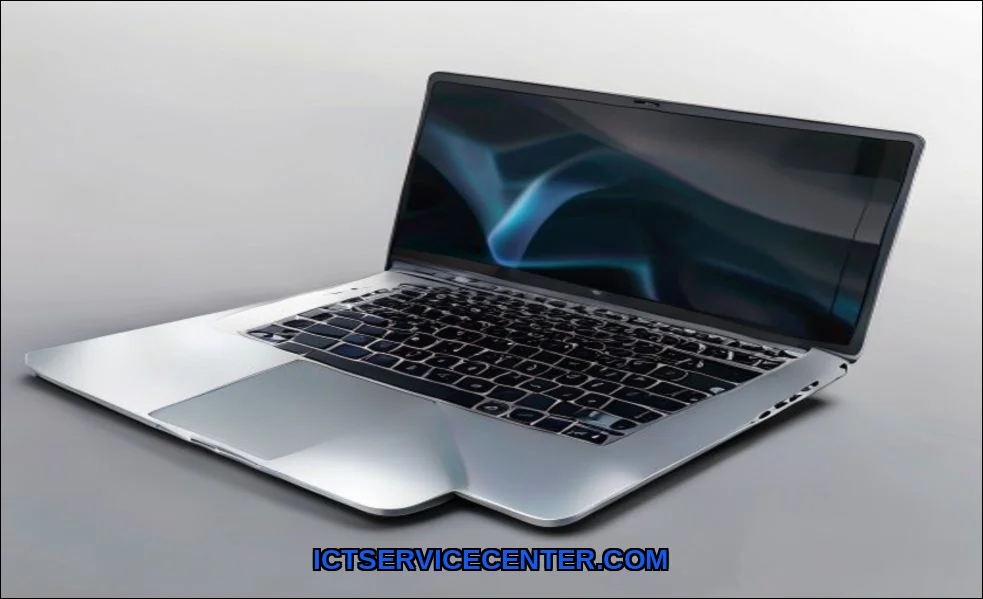 Clean vector illustration of laptop not recognizin