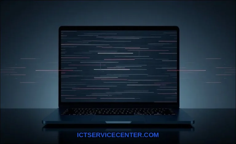 Clean vector illustration of laptop screen showing