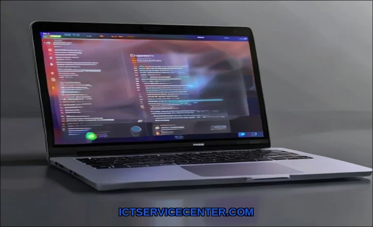 Clean vector illustration of laptop showing error