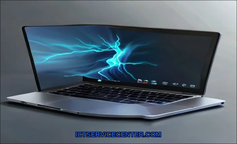 Clean vector illustration of laptop shuts down eve