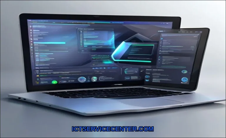 Clean vector illustration of laptop system restore