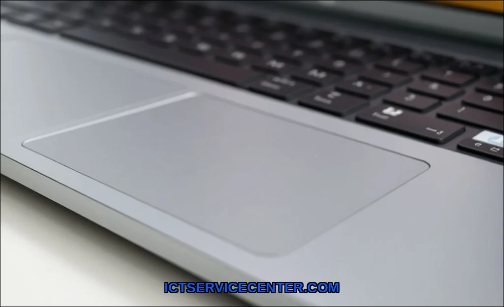 Clean vector illustration of laptop touchpad not w