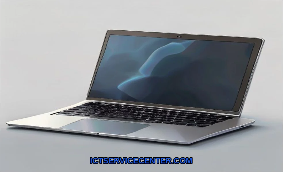 Clean vector illustration of laptop volume not cha