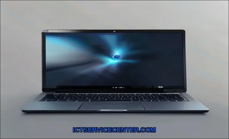 Clean vector illustration of laptop webcam blurry