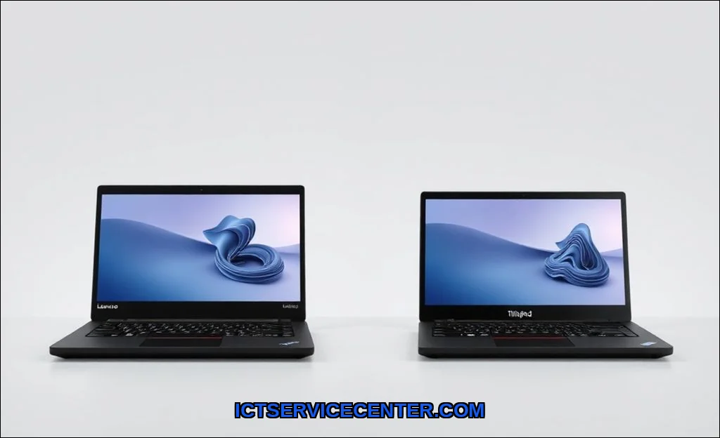 Clean vector illustration of lenovo thinkpad vs id