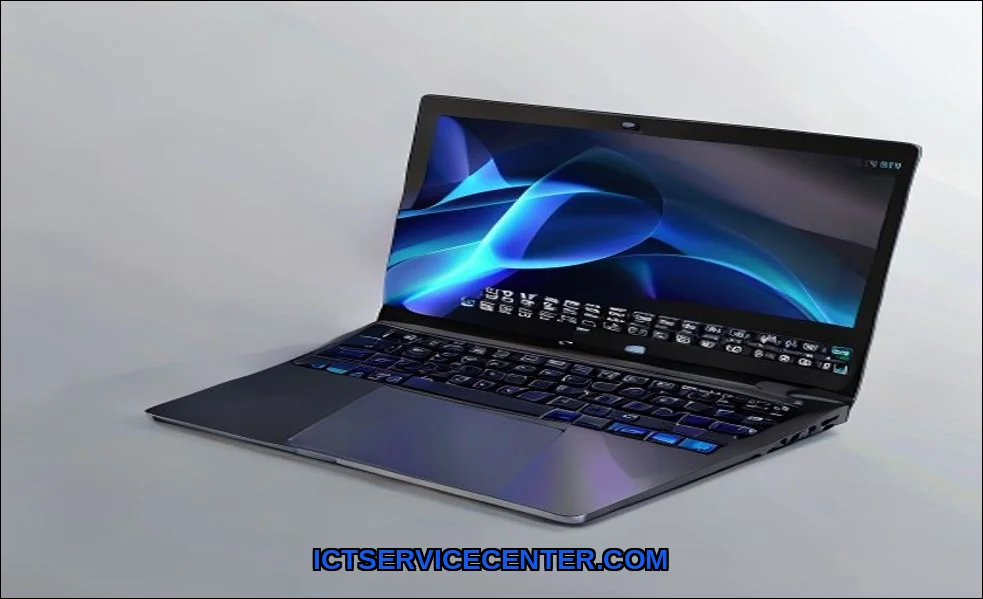 Clean vector illustration of lenovo vs hp laptop