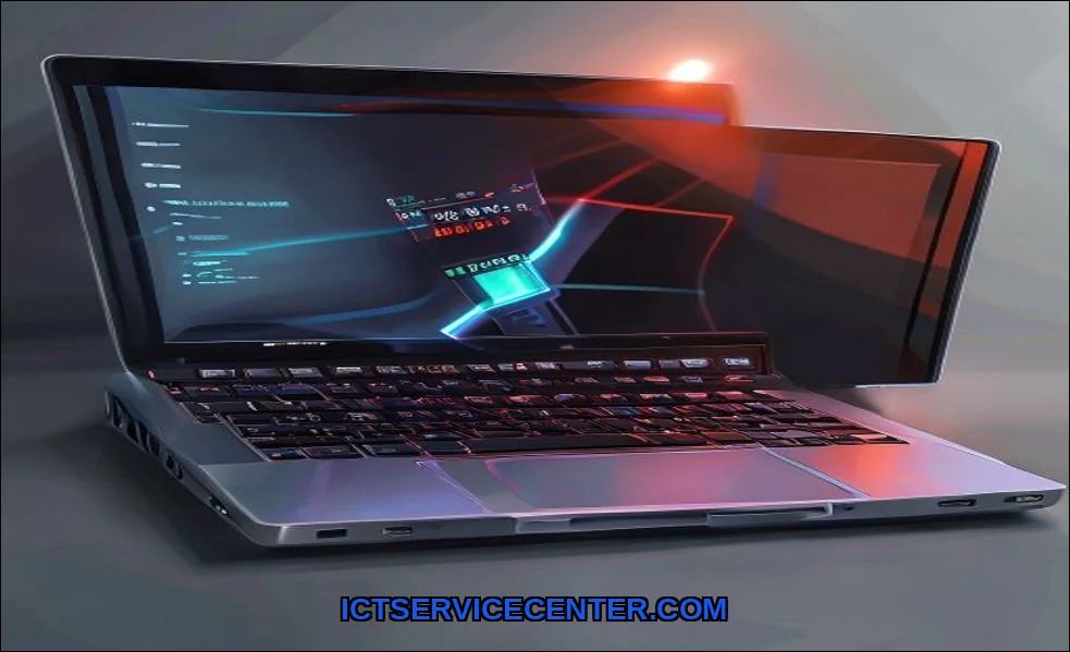Clean vector illustration of signs your laptop bat