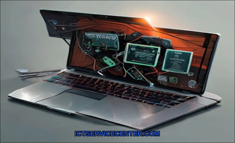 Clean vector illustration of signs your laptop nee