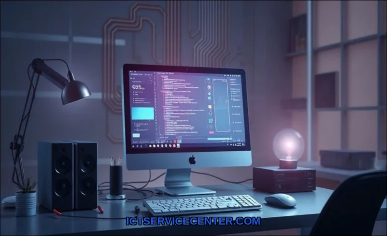 Clean vector illustration of a computer and how do