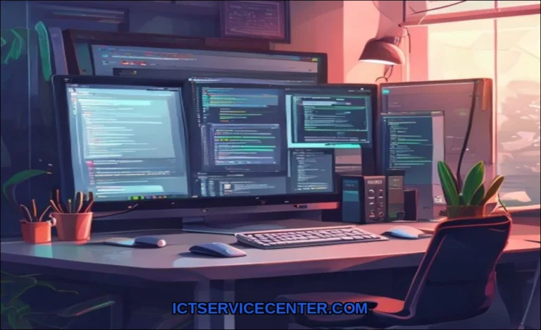 Clean vector illustration of startup program in co