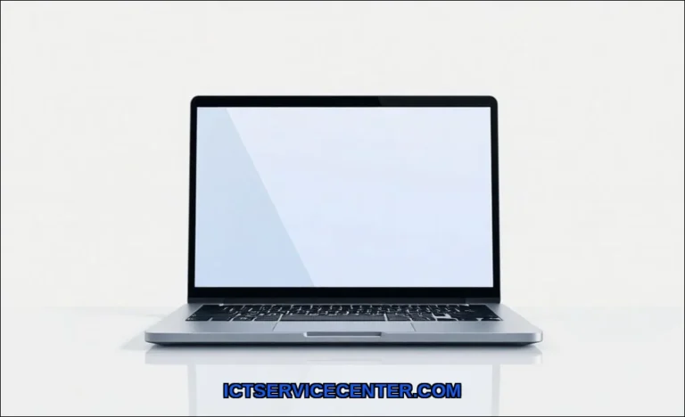 Clean vector illustration of touchscreen laptop