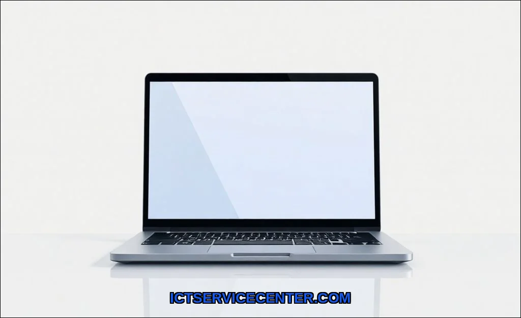 Clean vector illustration of touchscreen laptop