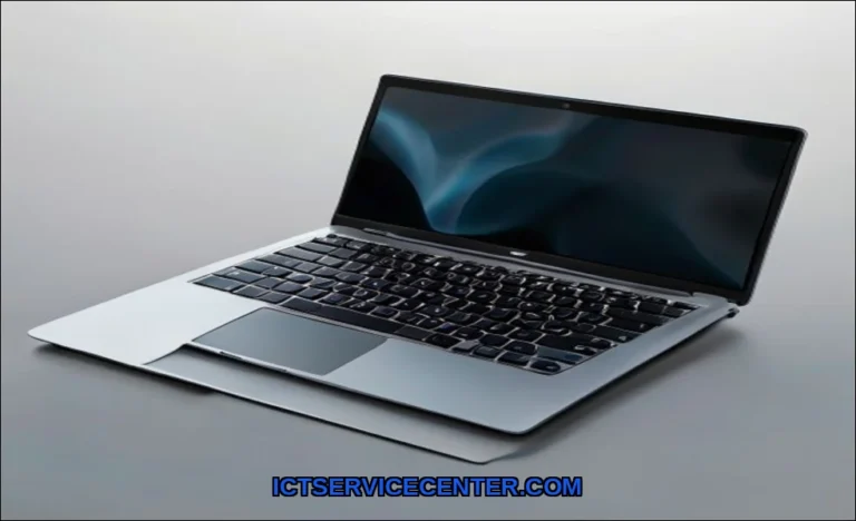 Clean vector illustration of ultrabook