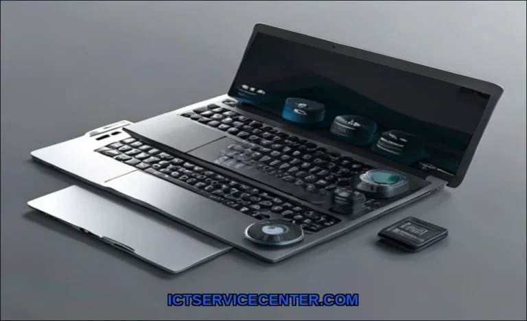 Clean vector illustration of you replace laptop ba