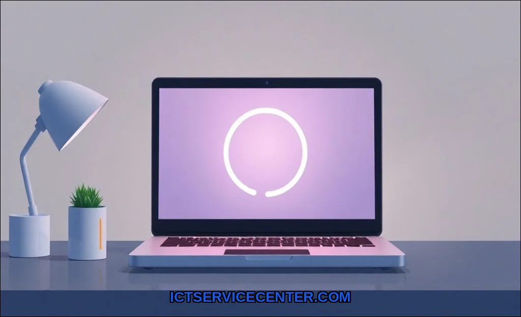 Clean vector illustration of why won’t my laptop t