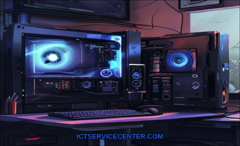 Clean vector illustration of budget pc vs high end