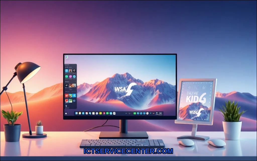Clean vector illustration of how desktop handles m