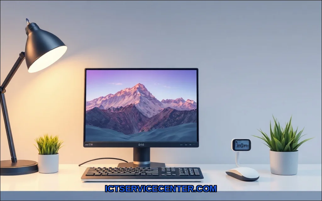 Clean vector illustration of a mini pc