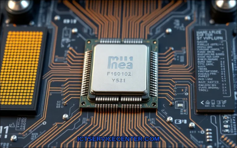 Clean vector illustration of cpu in a computer