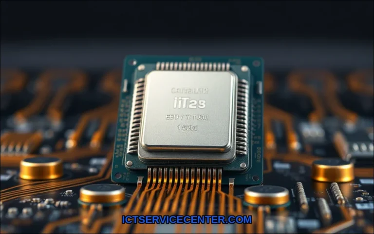 Clean vector illustration of cpu in desktop