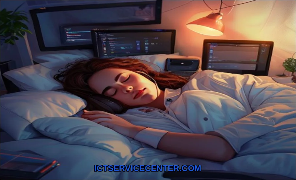 Clean vector illustration of sleep mode in desktop