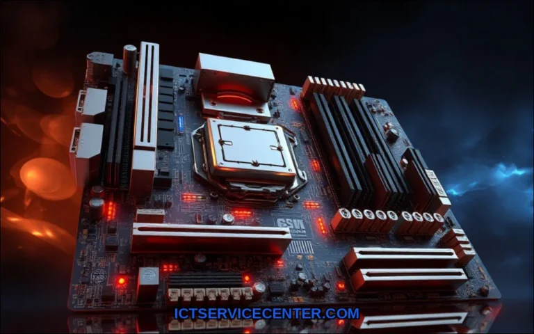 Clean vector illustration of what motherboard does