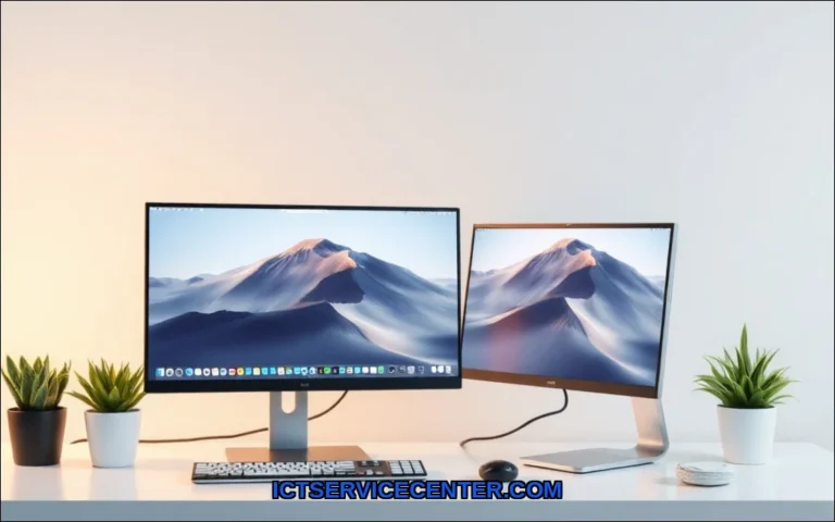 Clean vector illustration of workstation pc vs des
